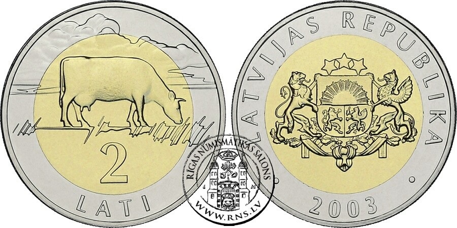2 lati Gotiņa, bimetala variants